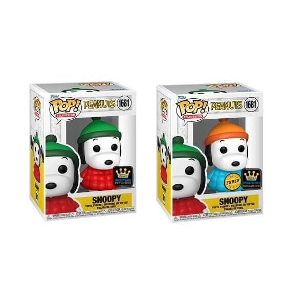 Funko POP Television Bundle of 2 Peanuts - Snoopy & Chase 1681 Vinyl Figures Special Edition