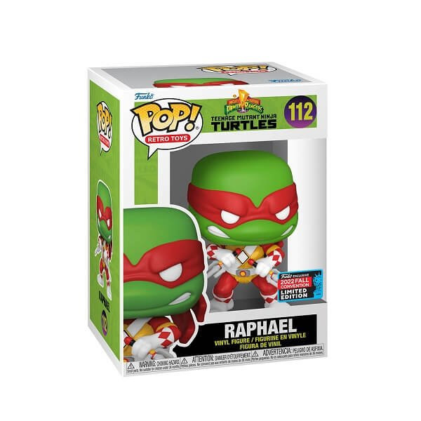 Funko POP Retro Toys Power Rangers Teenage Mutant Ninja Turtles - Raphael 112 Vinyl Figure 2022 Fall Convention Exclusive