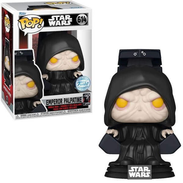 Funko POP Movies Star Wars - Emperor Palpatine 614 Bobble-Head Special Edition