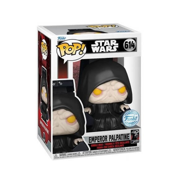 Funko POP Movies Star Wars - Emperor Palpatine 614 Bobble-Head Special Edition
