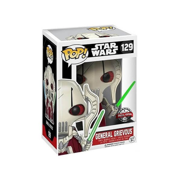 Funko POP Movies Star Wars - General Grievous 129 Bobble-Head Special Edition