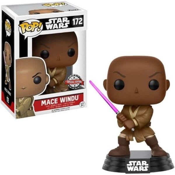 Funko POP Movies Star Wars - Mace Windu 172 Bobble-Head Special Edition