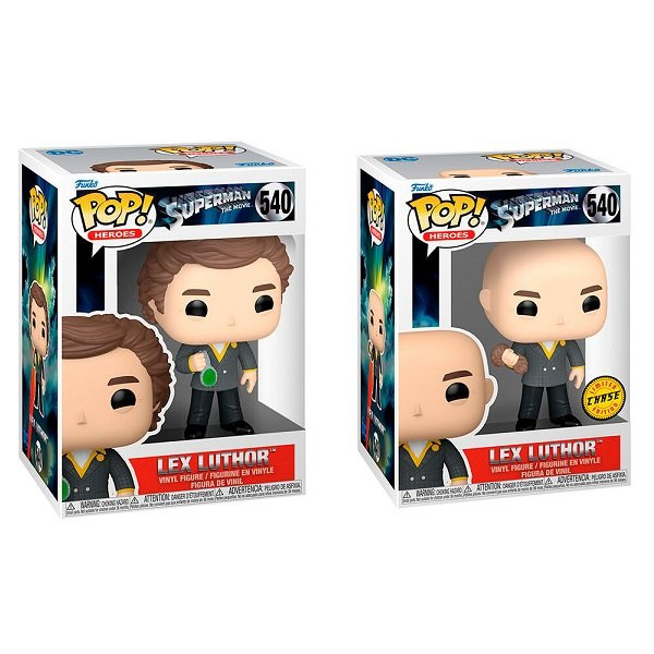 Funko POP Heroes Bundle of 2 Superman: The Movie - Lex Luthor & Chase 540 Vinyl Figures