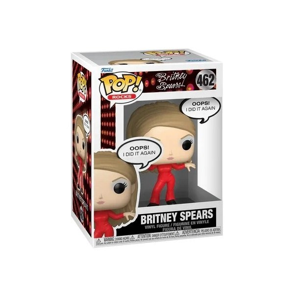 Funko POP Rocks Britney Spears - Britney Spears (Oops, I Did it Again) 462 Vinyl Figure 