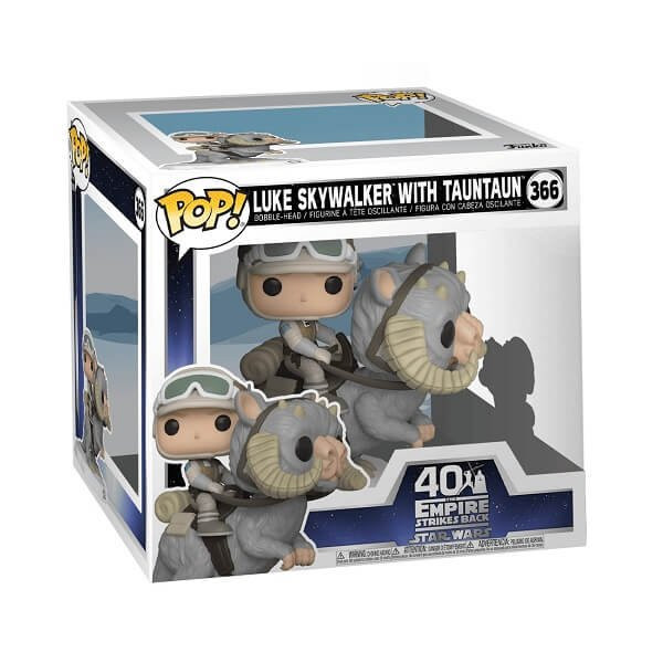 Funko POP Star Wars The Empire Strikes Back 40th Anniversary - Luke Skywalker with Tauntaun 366 Bobble-Head