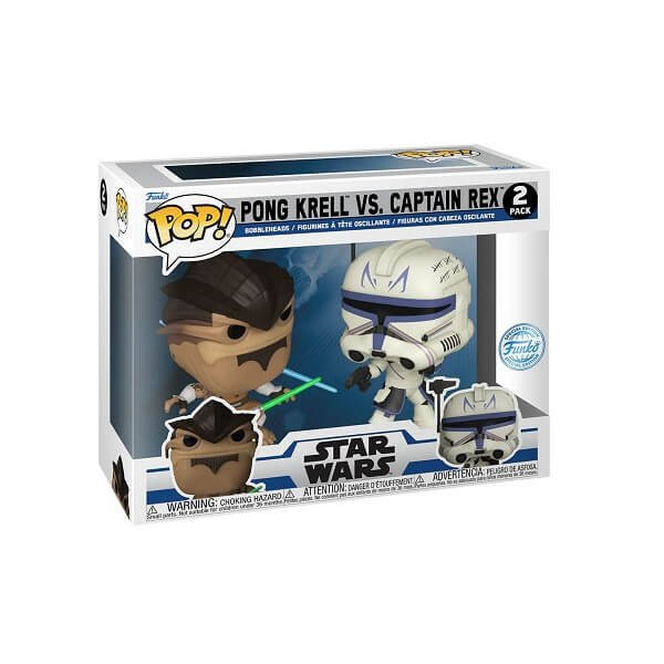 Funko POP Star Wars - Pong Krell vs. Captain Rex 2-pack Vinyl Figures Special Edition
