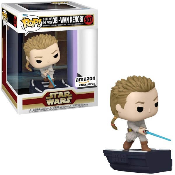 Funko POP Star Wars - Duel of Fates: Obi Wan Kenobi 507 Supersized 6" Bobble-Head Amazon Exclusive
