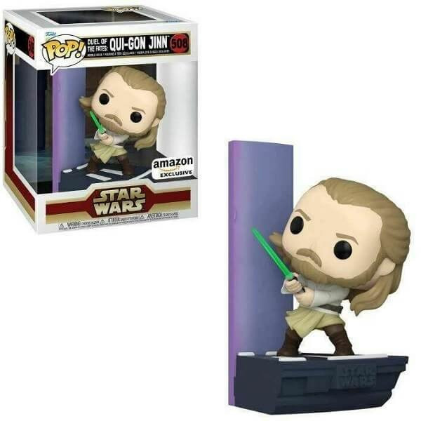 Funko POP Star Wars - Duel of Fates: Qui-Gon Jinn 508 Supersized 6" Bobble-Head Amazon Exclusive
