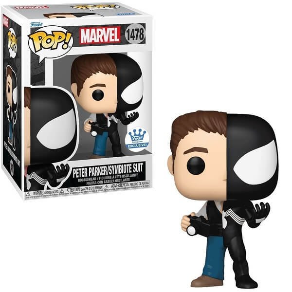 Funko POP Marvel - Peter Parker/Symbiote Suit 1478 Bobble-Head Funko Shop Exclusive