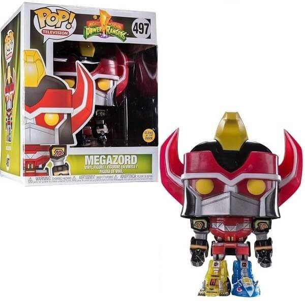 Funko POP Television Power Rangers - Megazord GitD 497 Supersized 6" Vinyl Figure