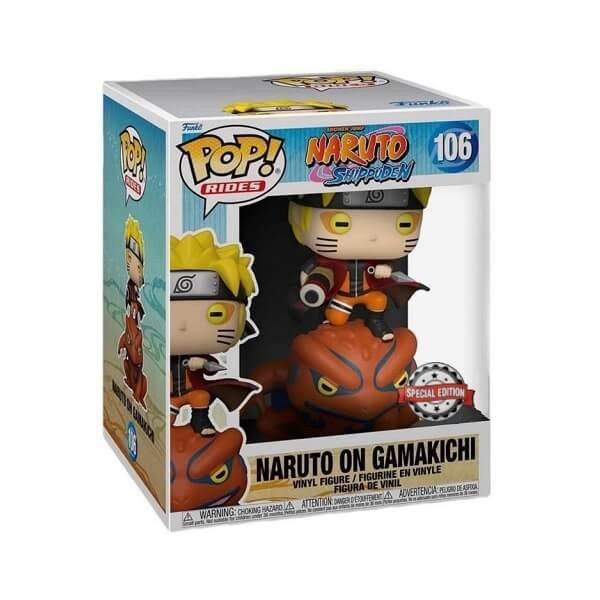 Funko POP Rides Naruto Shippuden - Naruto on Gamakichi 106 Vinyl Figure Special Edition