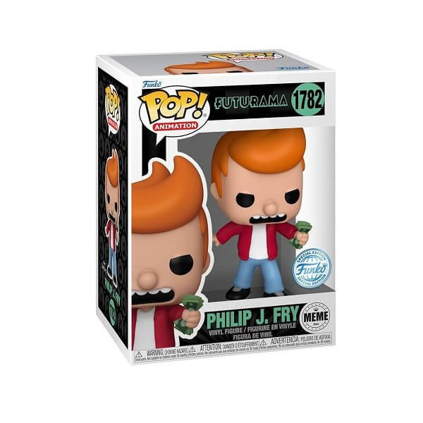 Funko POP Animation Futurama - Philip J. Fry (Meme) 1755 Vinyl Figure Special Edition 
