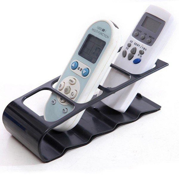 Μεταλλική Βάση Οργάνωσης Τηλεχειριστηρίων με 4 Θέσεις - Μαύρο