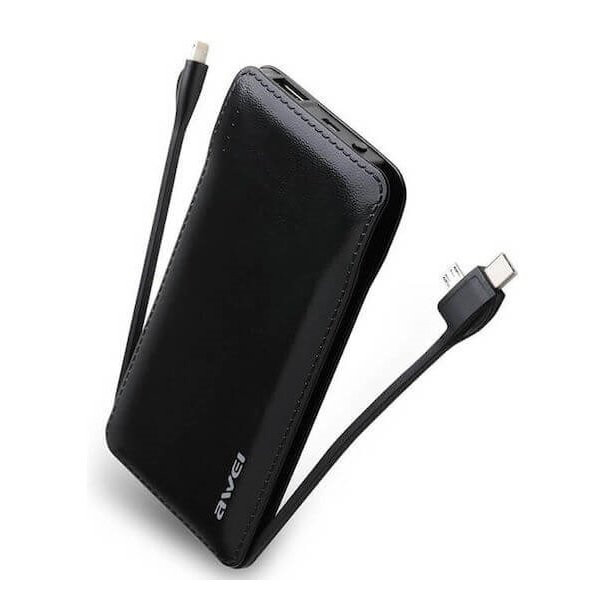 Φορητός Φορτιστής Power Bank Awei P51K 10000 mAh - Μαύρο