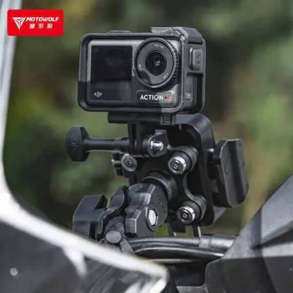 Βάση Κινητού Μοτοσυκλέτας με Σύστημα Στήριξης για Τιμόνι - Μαύρο