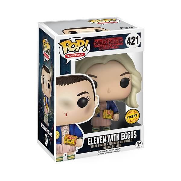 Funko POP Television Stranger Things - Eleven with Eggos Chase 421 Vinyl Figure 
