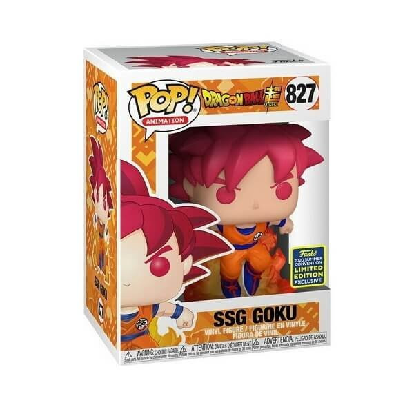 Funko POP Dragon Ball Super - SSG Goku 827 Vinyl Figure 2020 Summer Convention Exclusive