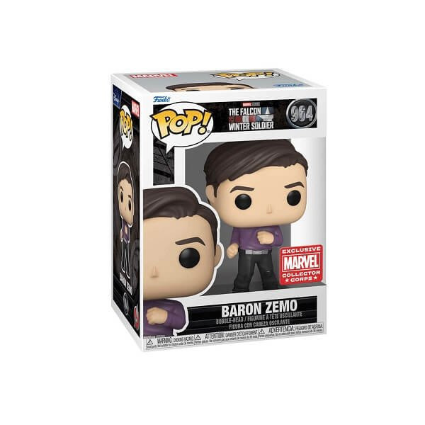 Funko POP Television The Falcon and the Winter Soldier - Baron Zemo 964 Vinyl Figure Marvel Collector Corps Exclusive
