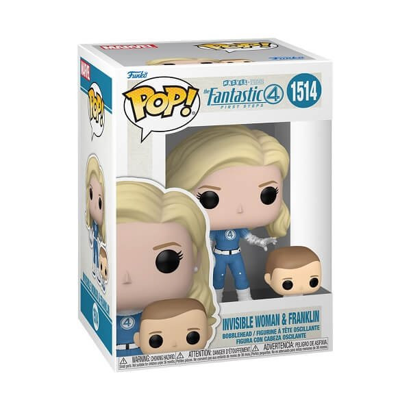 Funko POP Marvel The Fantastic Four: First Steps - Invisible Woman & Franklin 1514 Bobble-Head