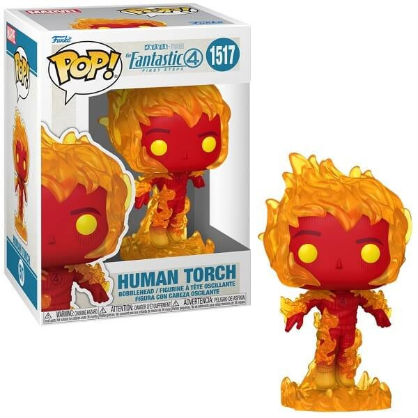 Funko POP Marvel The Fantastic Four: First Steps - Human Torch 1517 Bobble-Head