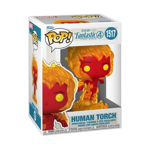 Funko POP Marvel The Fantastic Four: First Steps - Human Torch 1517 Bobble-Head