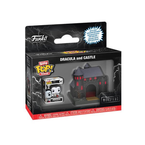Funko Bitty POP Towns Universal Studios Monsters - Dracula and Castle Vinyl Figure 