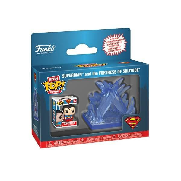 Funko Bitty POP Towns Heroes Superman - Superman and the Fortress of Solitude Vinyl Figure