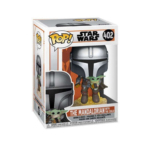 Funko POP Star Wars - The Mandalorian with the Child 402 Bobble-Head
