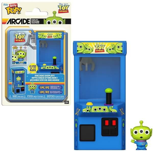 Funko POP Bitty POP Arcade Display - Toy Story Alien GitD Vinyl Figure