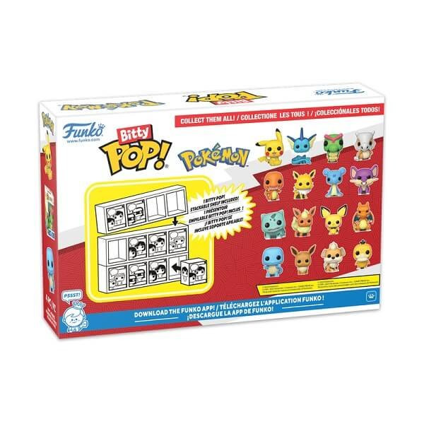 Funko Bitty POP! Pokemon - Pikachu, Vaporeon, Caterpie & Cubone 4-Pack Vinyl Figures