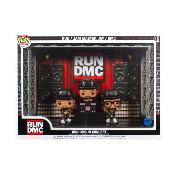 Funko POP Deluxe Moment Run DMC in Concert - Run, Jam Master Jay & DMC 01 Vinyl Figures Special Edition