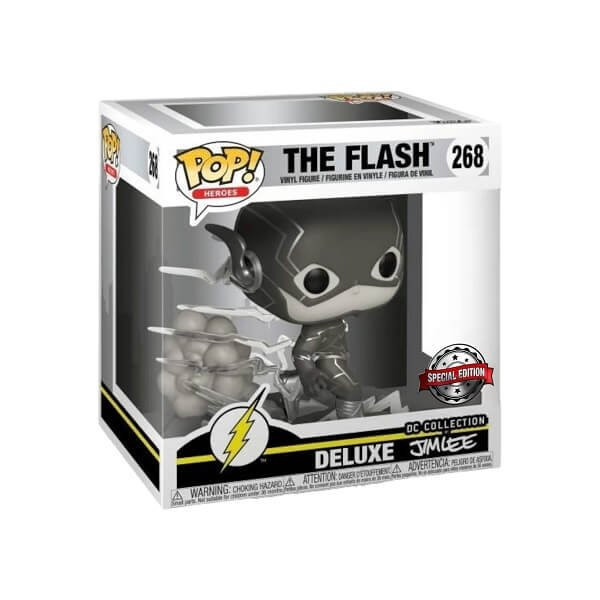 Funko Pop Tees Box Heroes Deluxe Jim Lee Collection - The Flash 268 Vinyl Figure Exclusive & T-shirt XL