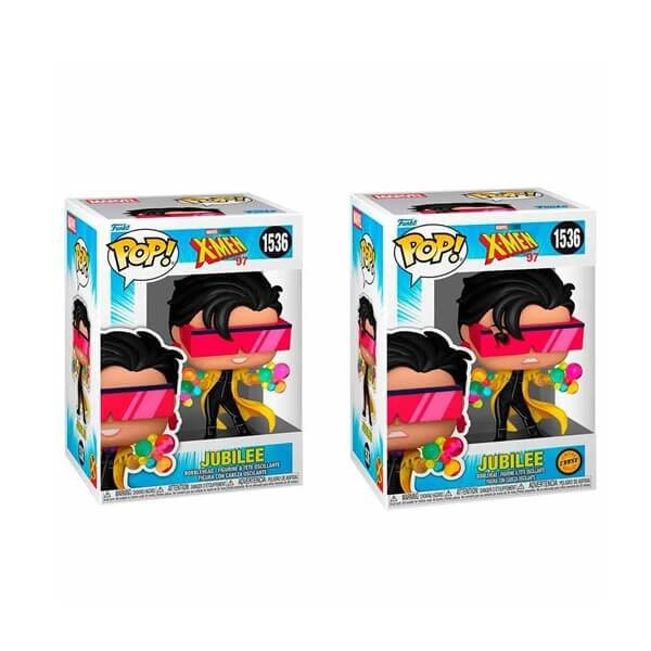 Funko POP Bundle of 2 Marvel X-Men '97 - Jubilee & Chase 1536 Bobble-Head 