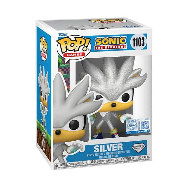 Funko POP Games Sonic the Hedgehog - Silver Diamond 1103 Vinyl Figure Special Edition 