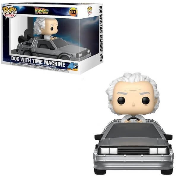 Funko POP Rides Back to the Future 40th Anniversary - Doc with Time Machine 133 Vinyl Figure
