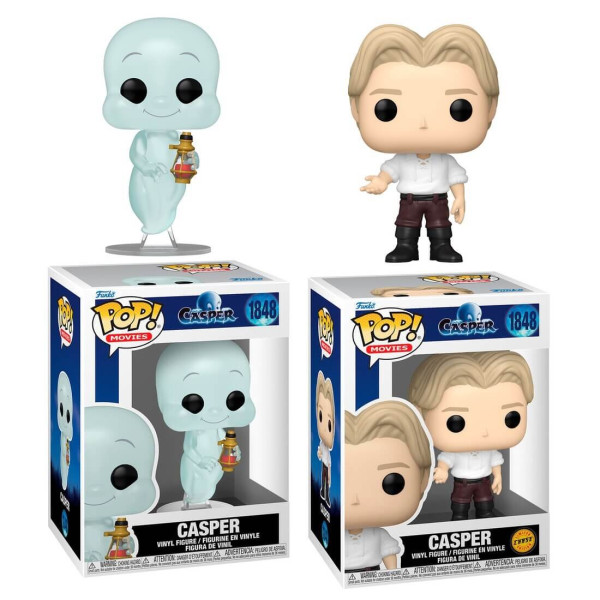Funko POP Bundle of 2 Movies Casper - Casper & Chase 1848 Vinyl Figures