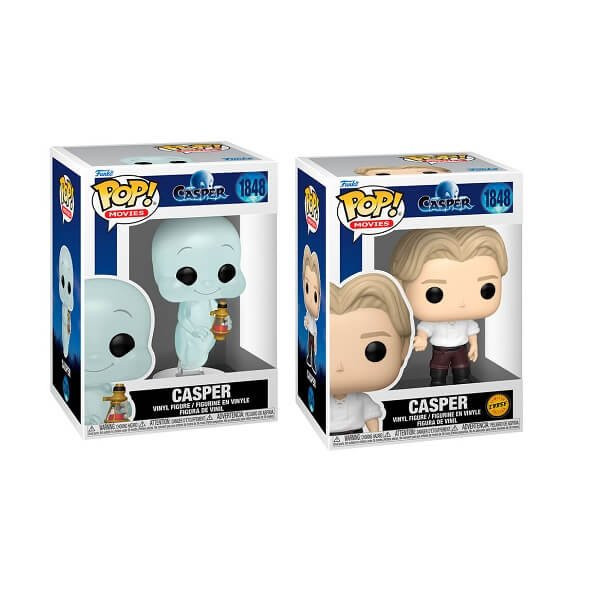 Funko POP Bundle of 2 Movies Casper - Casper & Chase 1848 Vinyl Figures