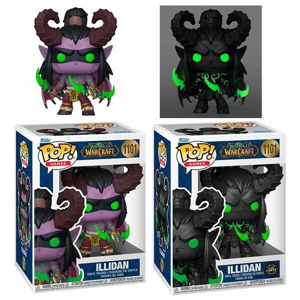 Funko POP Bundle of 2 Games World of Warcraft - Illidan & Chase Gitd 1101 Vinyl Figure