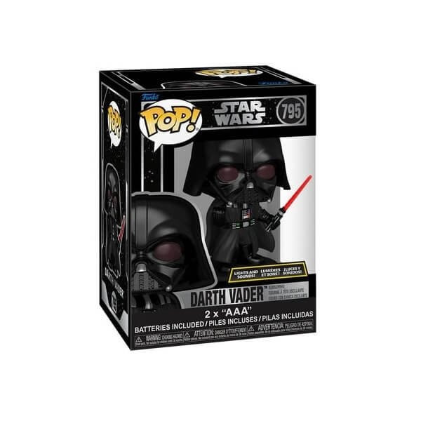 Funko POP Movies Star Wars - Darth Vader 795 Lights & Sound Bobble-Head