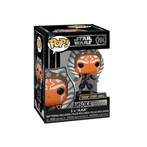 Funko POP Movies Star Wars - Ahsoka 794 Lights & Sound Bobble-Head