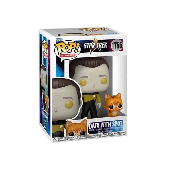 Funko POP Television Star Trek - Data with Spot 1755 Vinyl Figure