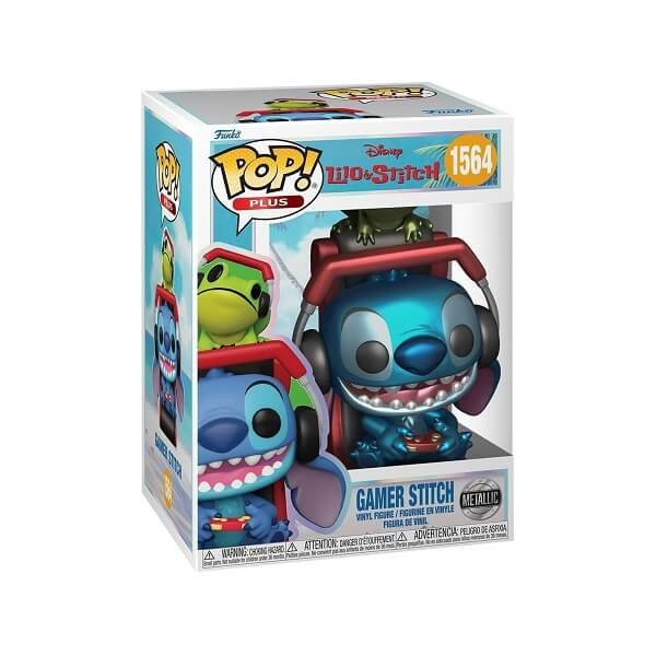 Funko Pop Plus Lilo & Stitch - Gamer Stitch Metallic 1564 Vinyl Figure Special Edition
