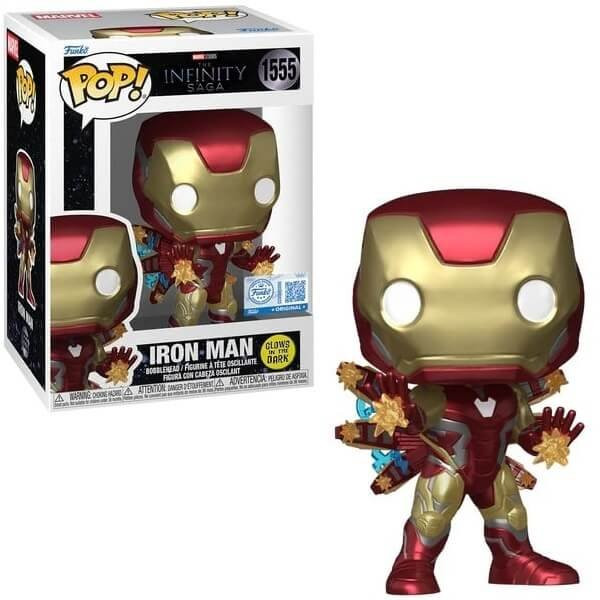 Funko POP Marvel Infinity Saga - Iron Man GitD 1555 Bobble-Head Special Edition
