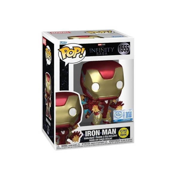 Funko POP Marvel Infinity Saga - Iron Man GitD 1555 Bobble-Head Special Edition