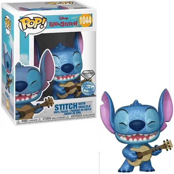 Funko Pop Disney Lilo & Stitch - Stitch with Ukelele Diamond 1044 Viny Figure Special Edition