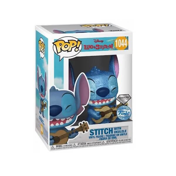 Funko Pop Disney Lilo & Stitch - Stitch with Ukelele Diamond 1044 Viny Figure Special Edition