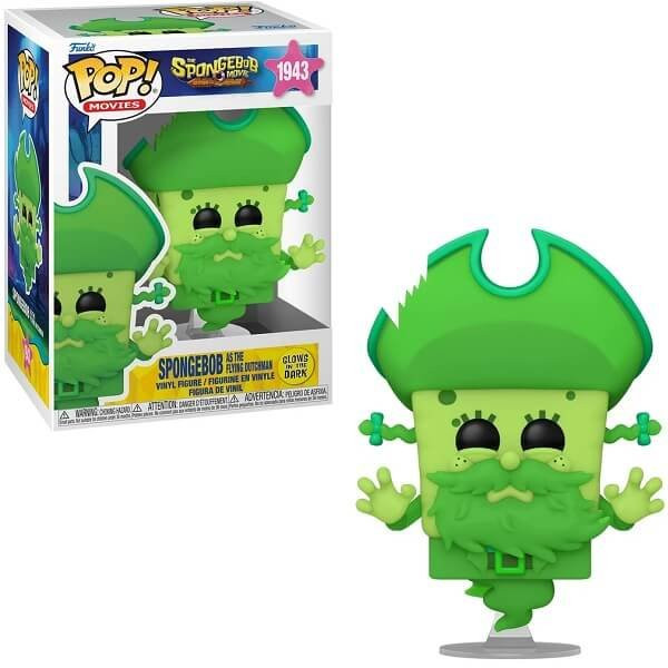 Funko POP Movies The SpongeBob Movie Search for SquarePants - Spongebob as Flying Dutchman GitD 1943 Vinyl Figure