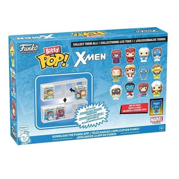 Funko Bitty POP! X-Men - Storm, Nightcrawler, Gambit, Rogue 4-Pack Vinyl Figures