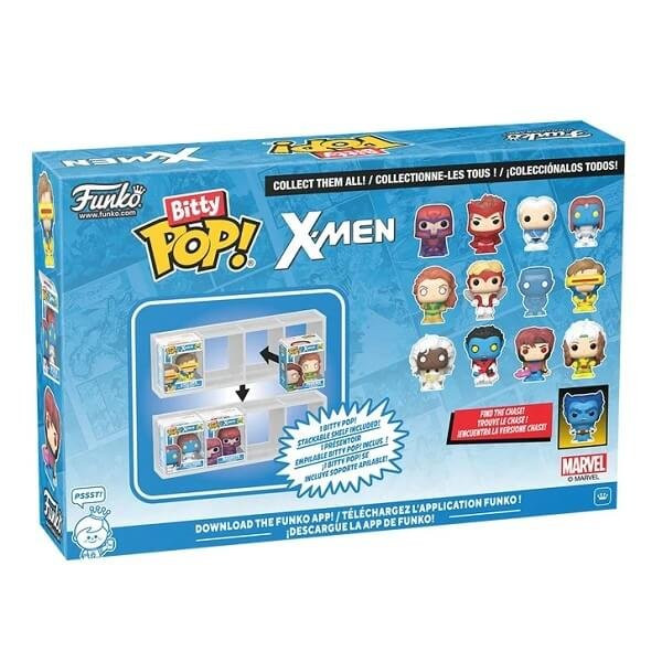 Funko Bitty POP! X-Men - Magneto, Scarlet Witch, Quicksilver, Mystique 4-Pack Vinyl Figures
