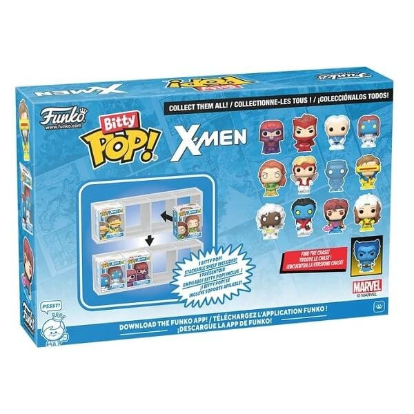 Funko Bitty POP! X-Men - Phoenix, Angel, Iceman, Cyclops 4-Pack Vinyl Figures
